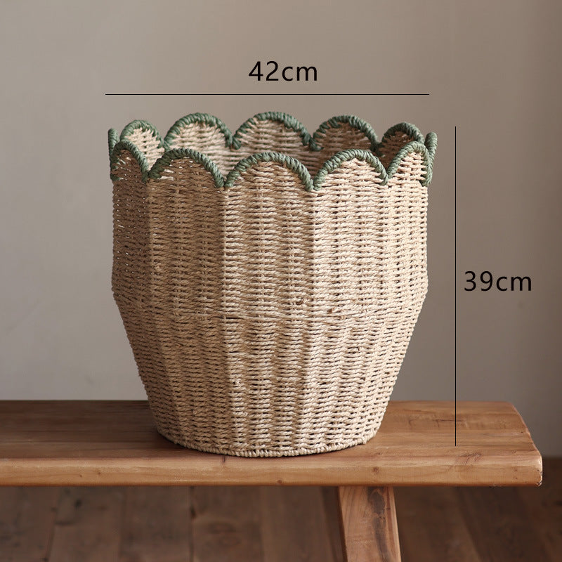 Stylish storage basket with wave edge Bowlift