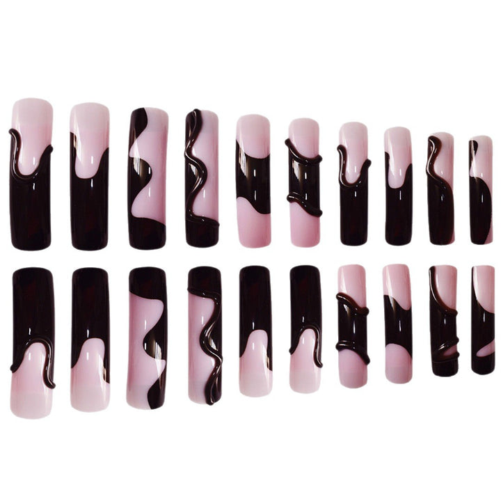 Glamorous 3D Long Stiletto Press-On Nails Bowlift