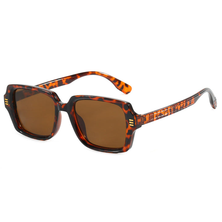 Women's fashionable square sunglasses with textured frame Bowlift