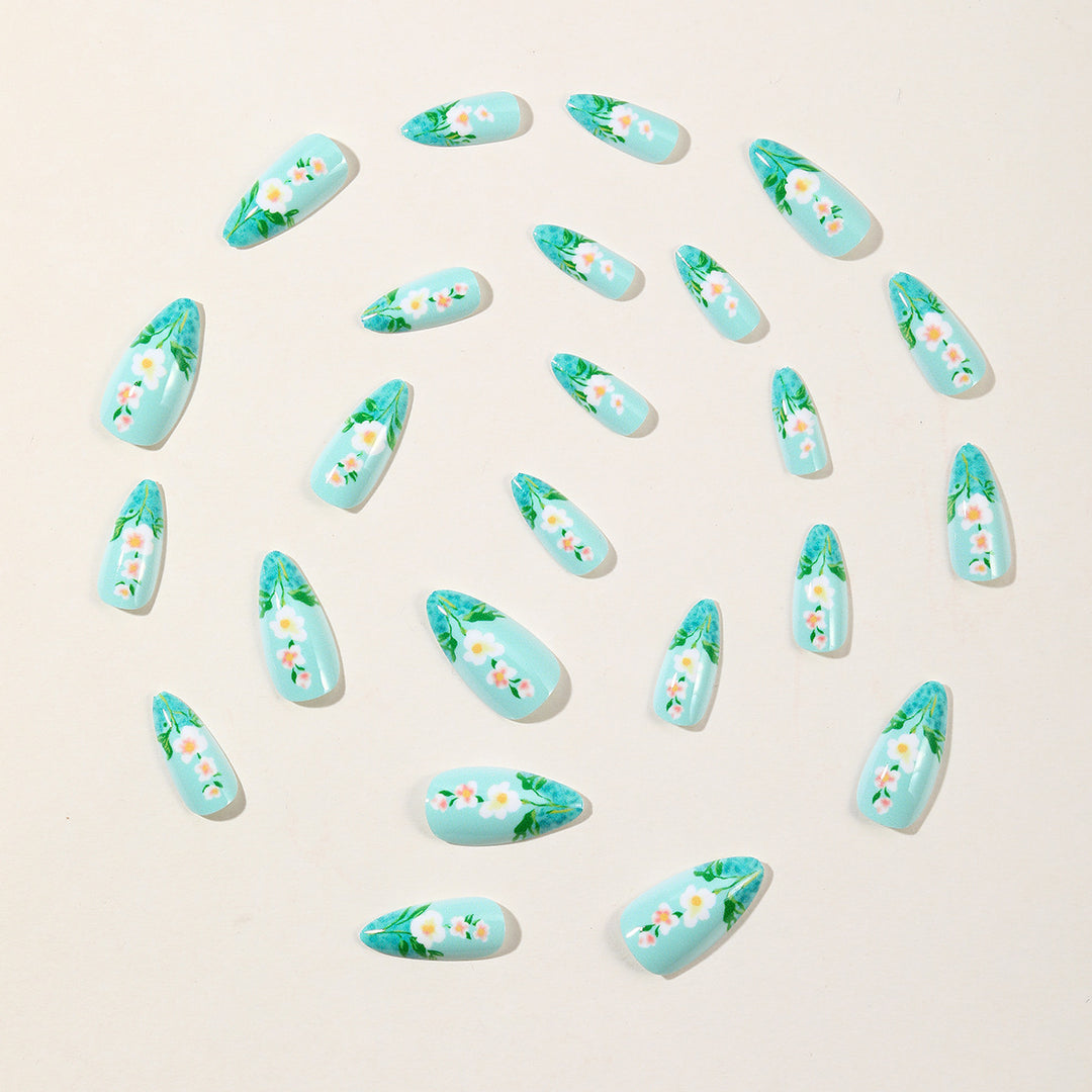Floral Art Acrylic Nail Extensions Bowlift 1789713288