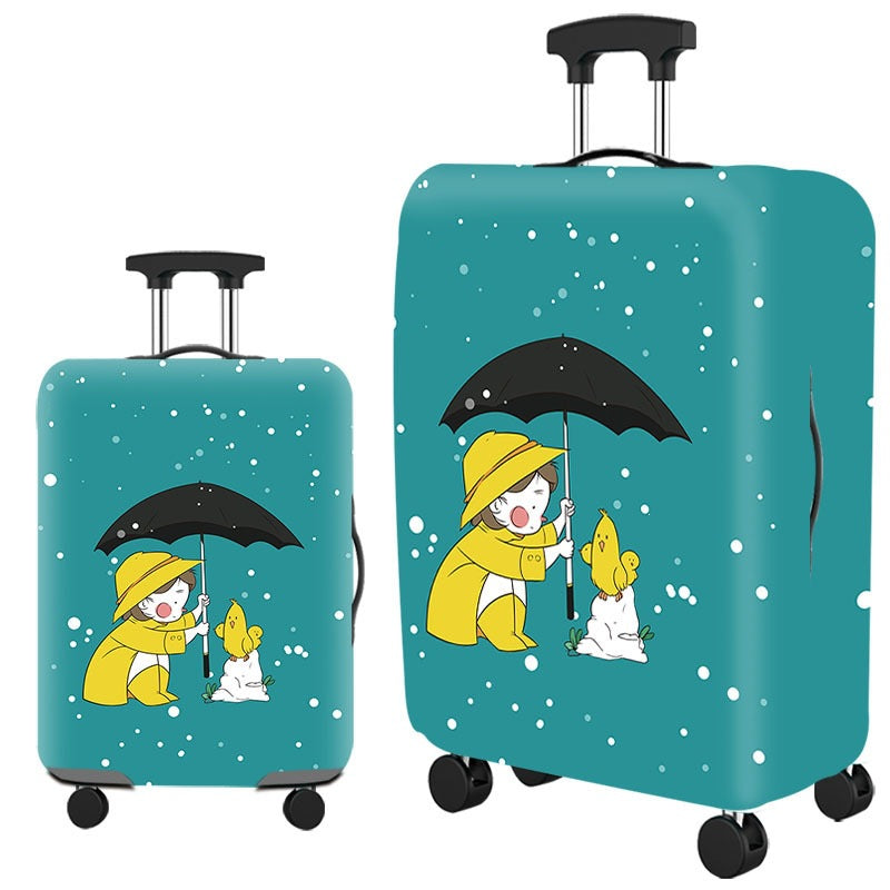 Whimsical Hedgehog Design Hard Shell Luggage Bowlift