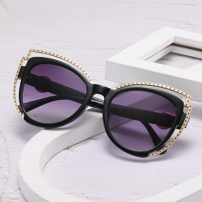 Luxury Decorative Cat-Eye Sunglasses Bowlift
