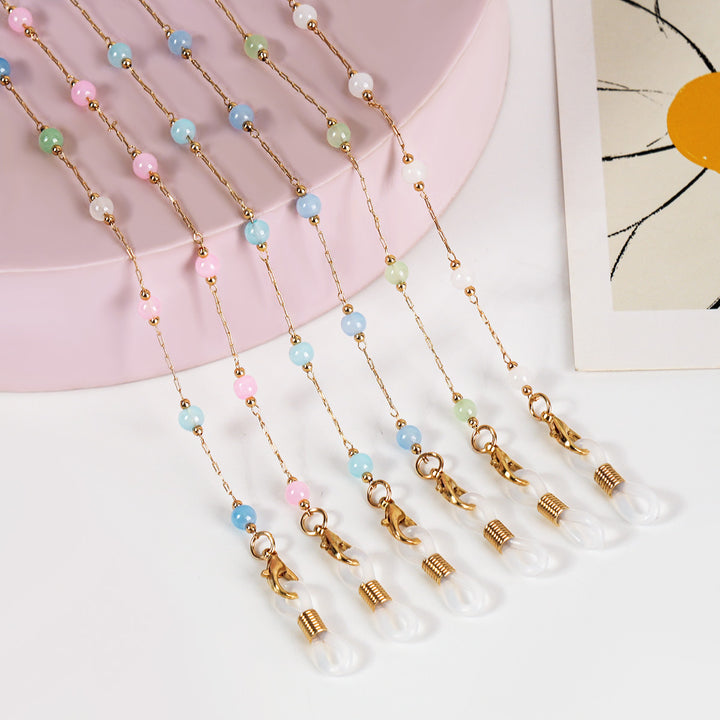 Elegant Beaded Glasses Chain Bowlift