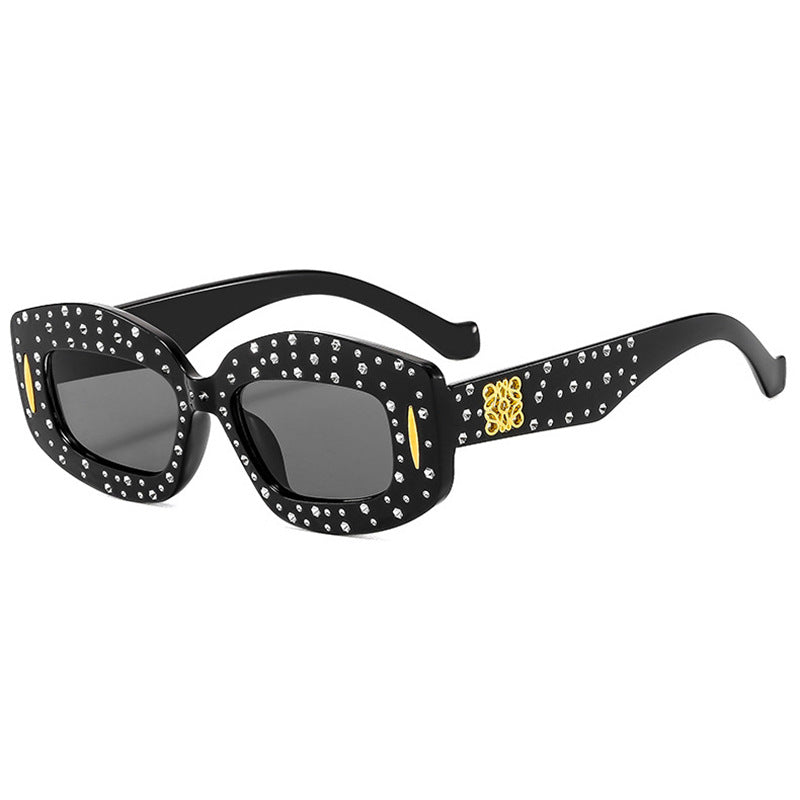Women striking sunglasses with glamorous rhinestone details Bowlift