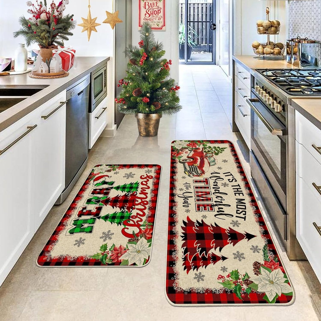 Festive Welcome Door Mat Bowlift