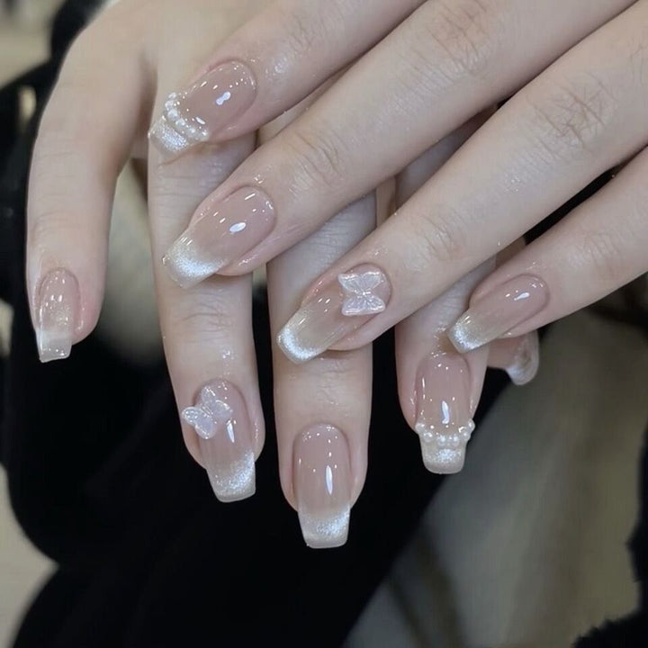 Decorative Press-On Nail Design Set Bowlift