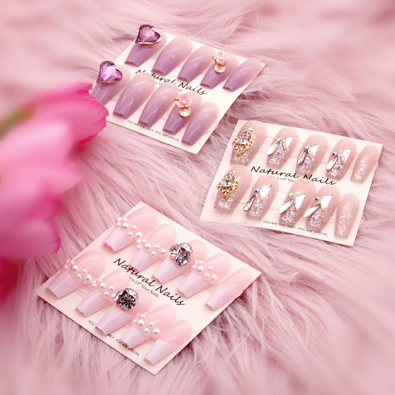 Elegant Pre-Designed Press-On Nail Set Bowlift
