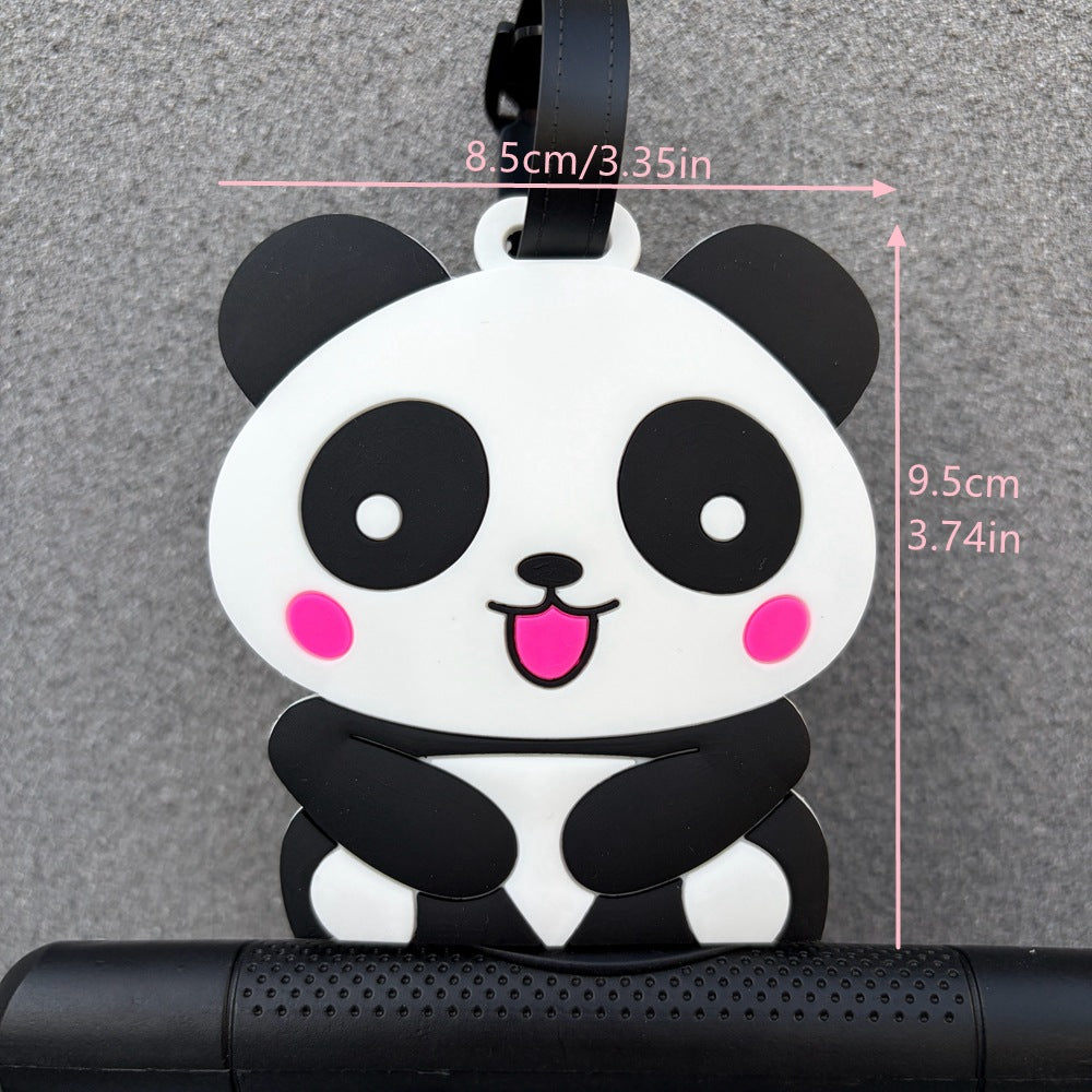 Panda-Themed Luggage Identifier Bowlift
