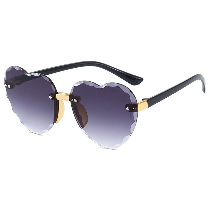 Women Heart-shaped Sunglasses Bowlift
