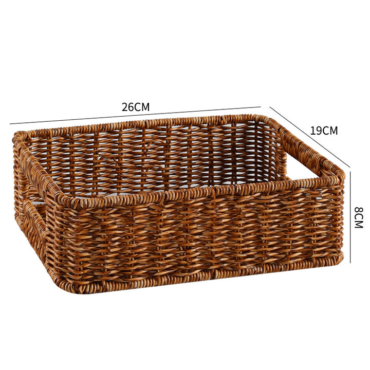 Handwoven Rustic Storage Tray Bowlift