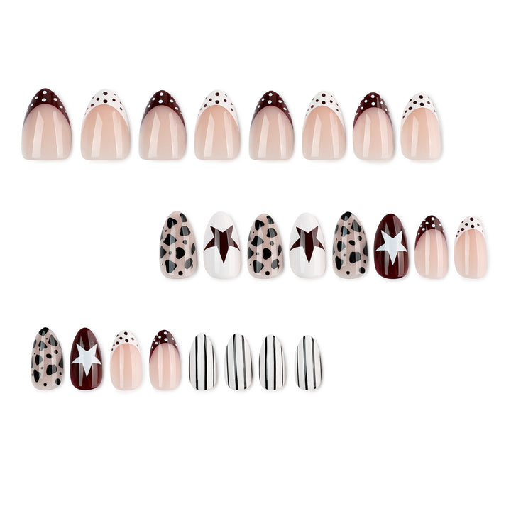 Artful nail design with geometric accents Bowlift