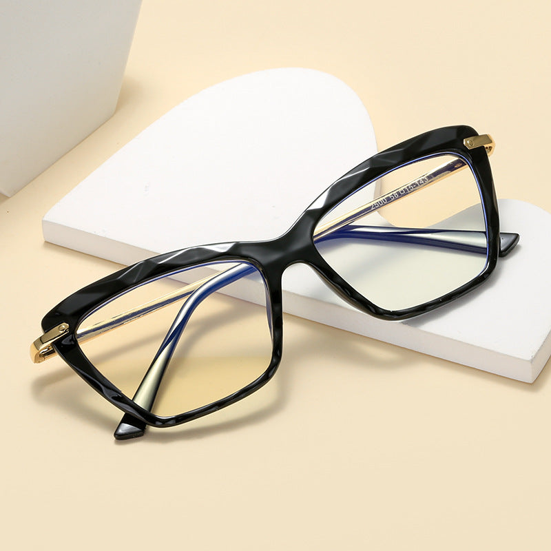 Women's fashionable oversized glasses with elegant metal frame Bowlift