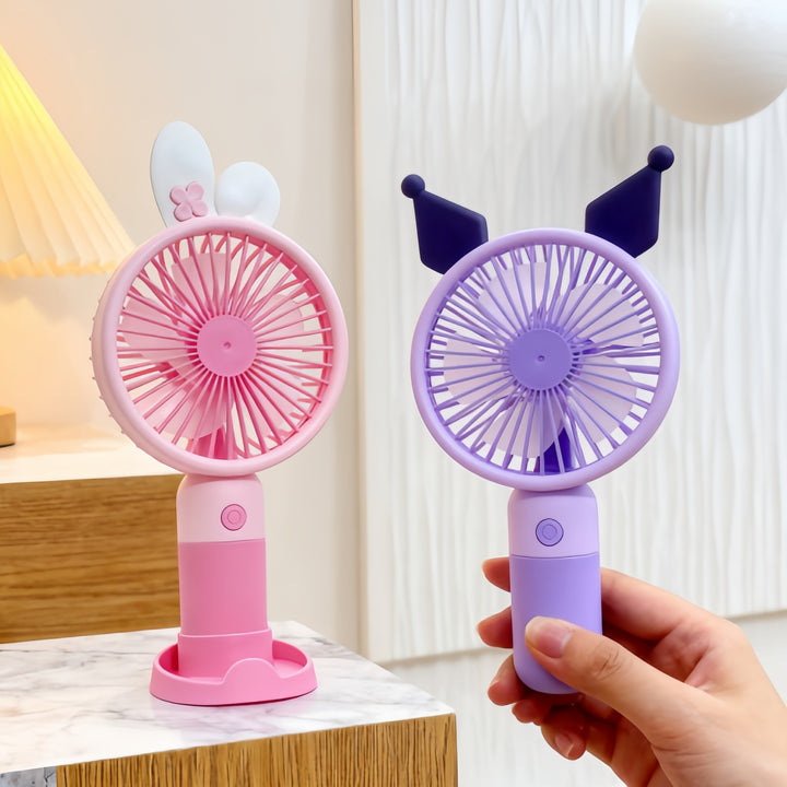 Ladies Portable Table Fan with Cute Ear Design Bowlift