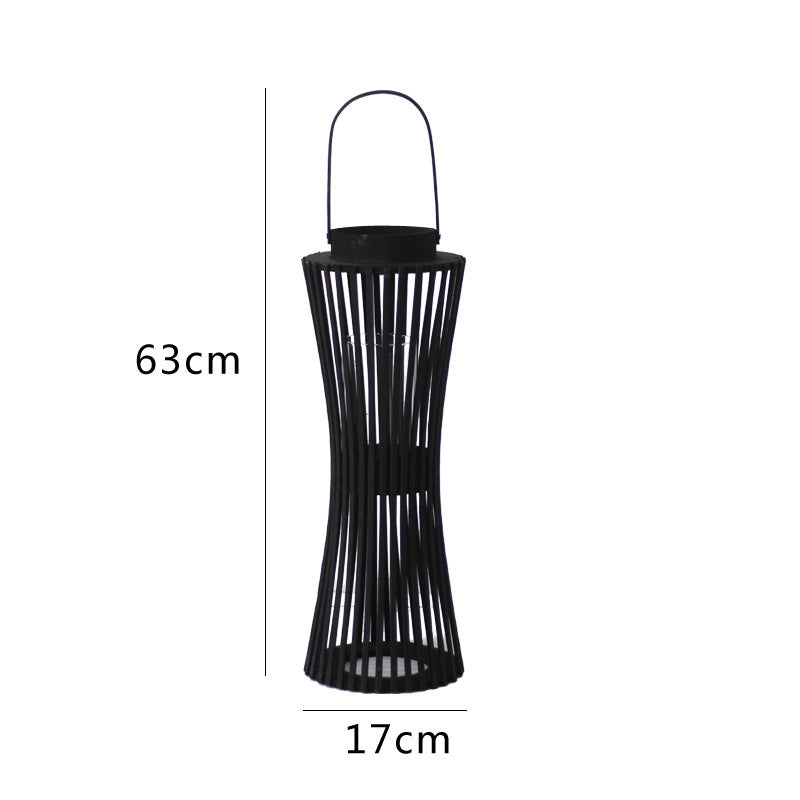 Elegant lantern made of woven wood Bowlift