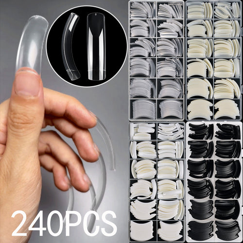 Premium Long Stiletto Nail Tip Set Bowlift