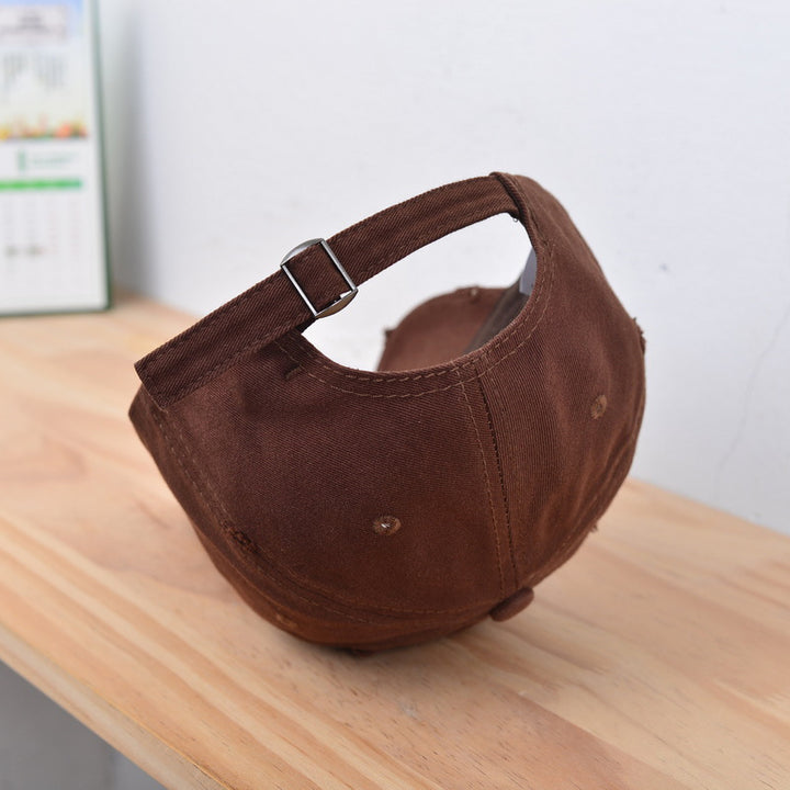Men's Distressed Vintage Cotton Baseball Cap Bowlift