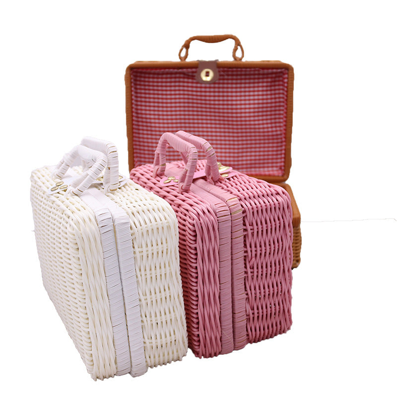 Vintage-Inspired Woven Storage Case Bowlift