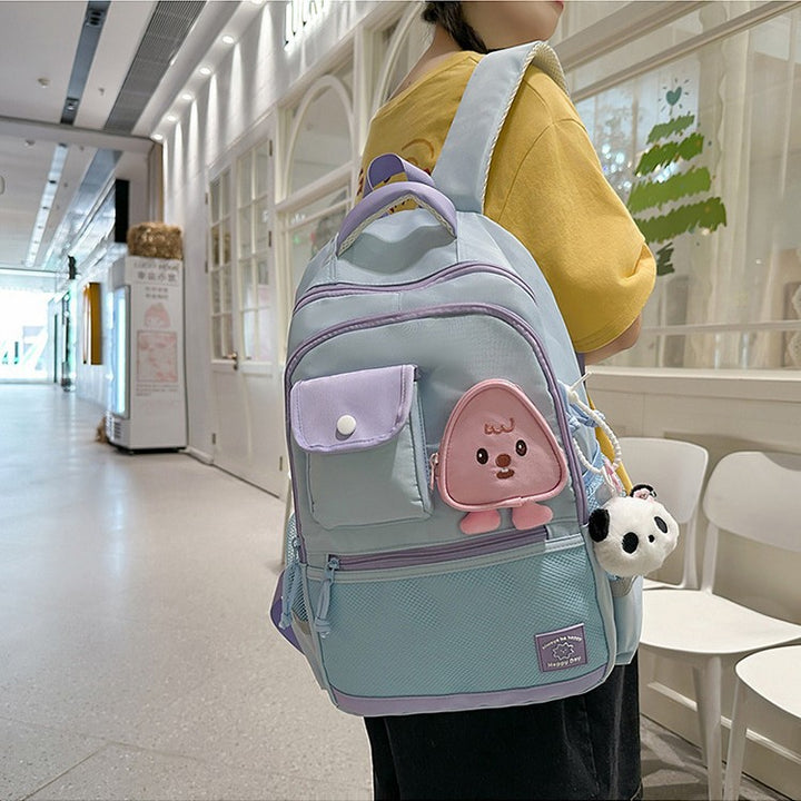 Children's backpack with playful animal motif and versatile compartments Bowlift