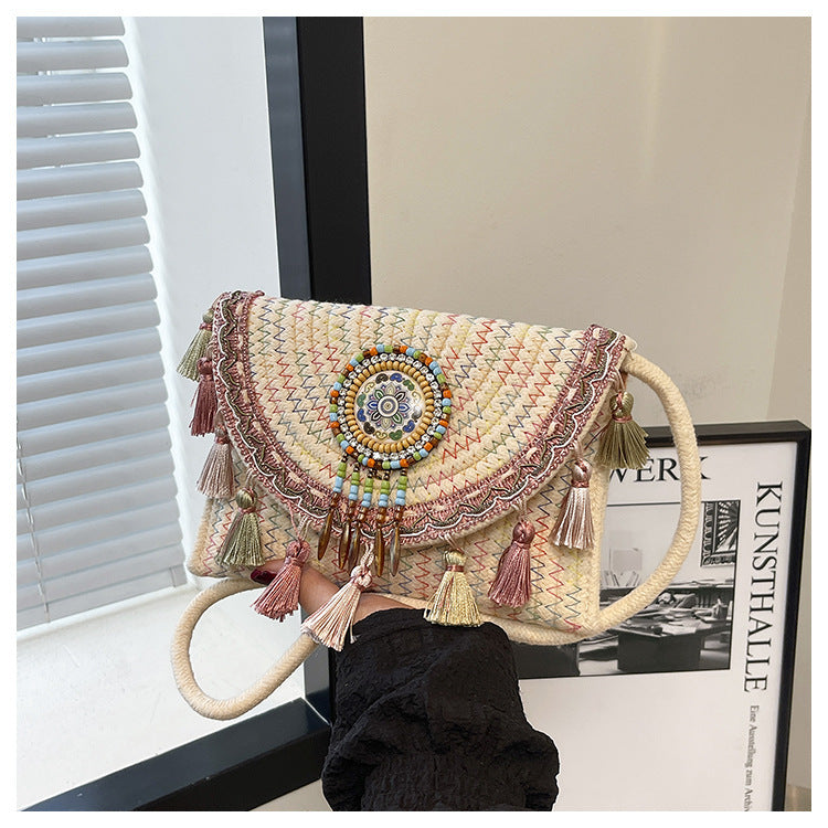 Bohemian-Inspired Handcrafted Beaded Clutch Bowlift