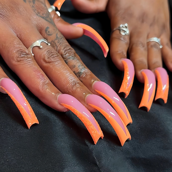 Glamorous High-Impact Stiletto Nail Enhancements Bowlift