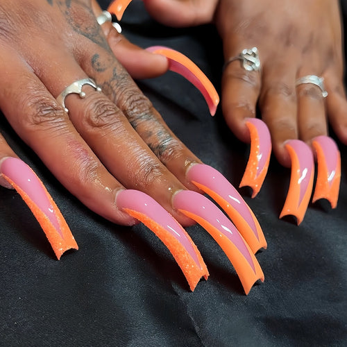 Glamorous High-Impact Stiletto Nail Enhancements Bowlift