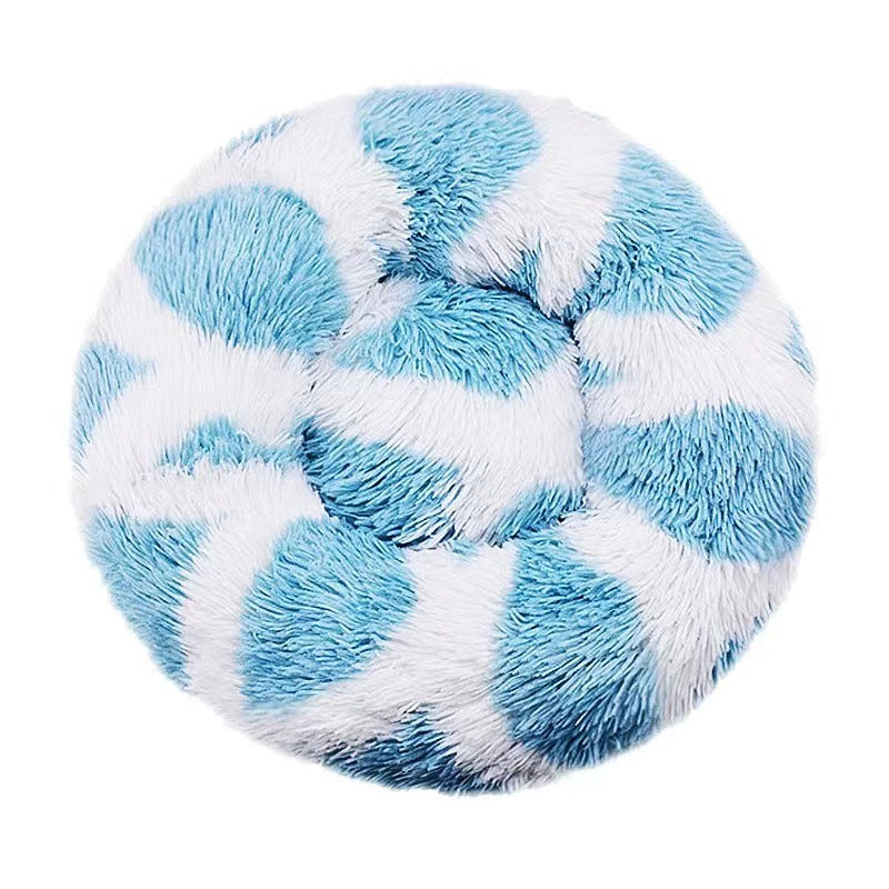 Plush Round  Lounge Bed  Dog Bed