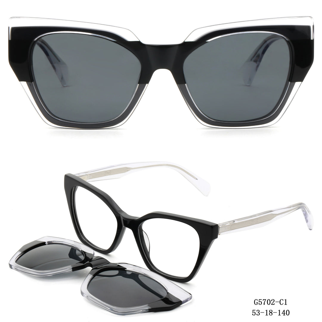 Women's striking oversized sunglasses with removable lenses Bowlift