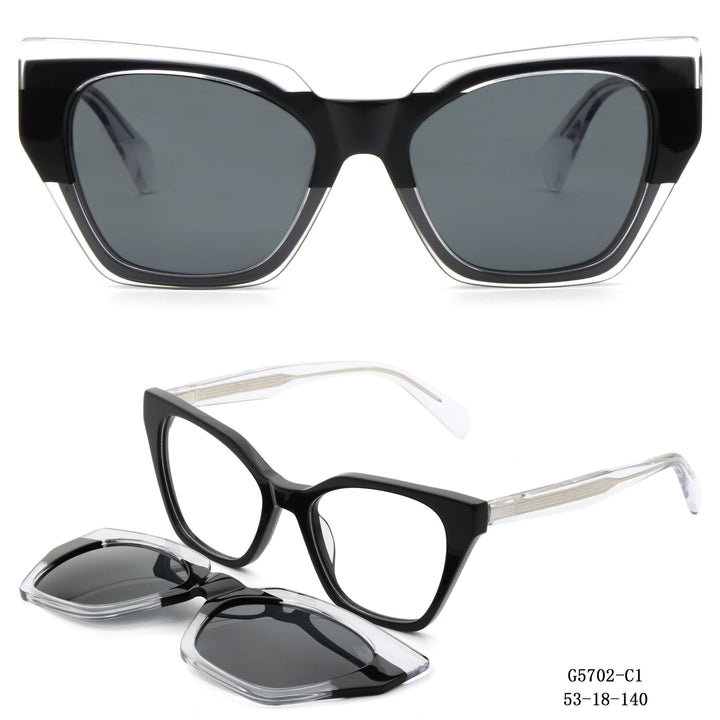 Women's striking oversized sunglasses with removable lenses Bowlift