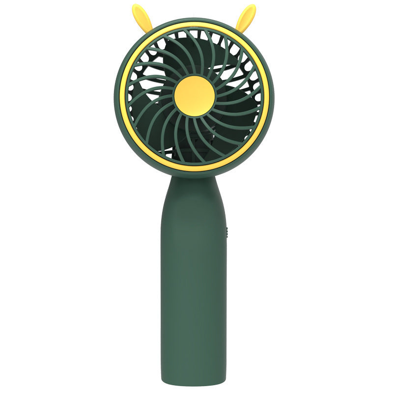 Ladies portable hand fan in creative Hornedesign Bowlift