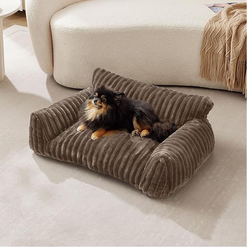 Soft Plush Lounge Dog Bed