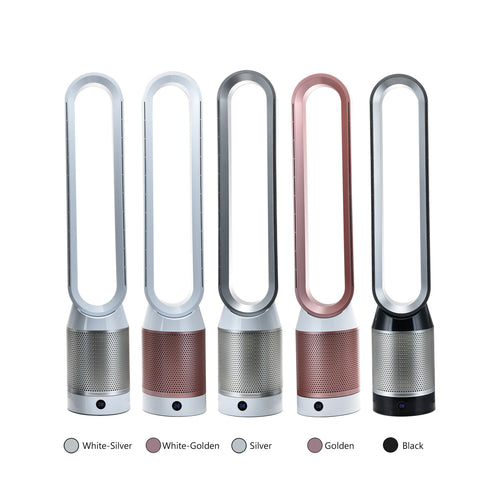 Cooling bladeless tower fan with HEPA air purifier and remote control Bowlift