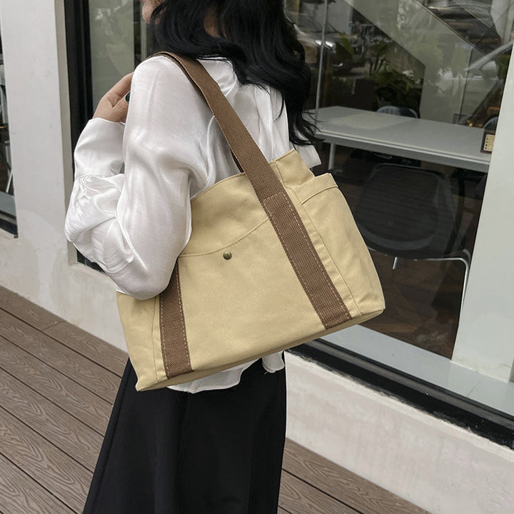 WoMulti-Pocket Casual Utility Tote Bag Bowlift
