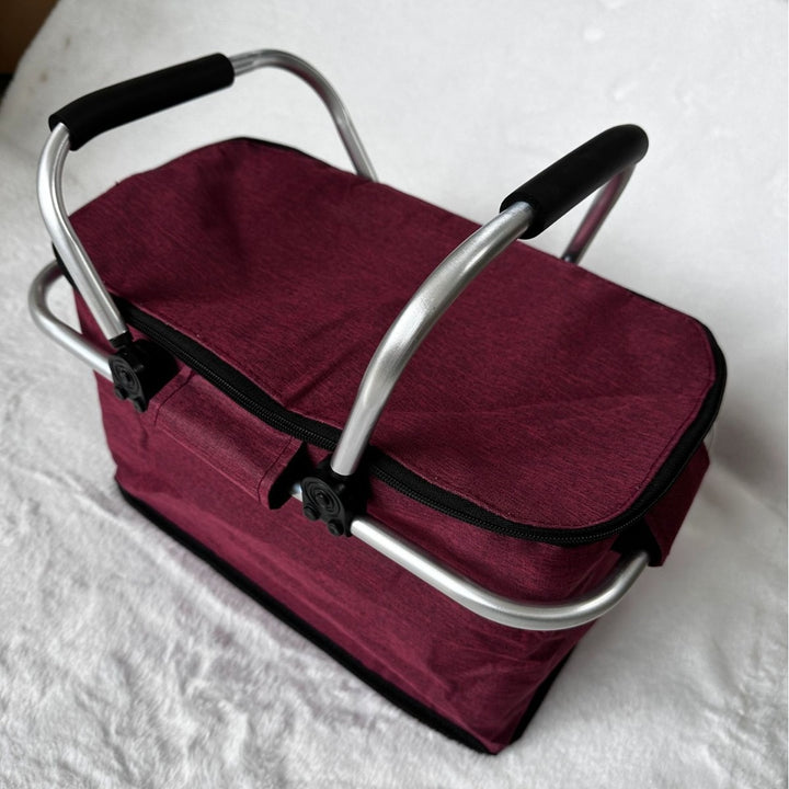 Cooler bag with sturdy aluminum frame and insulating inner lining Bowlift
