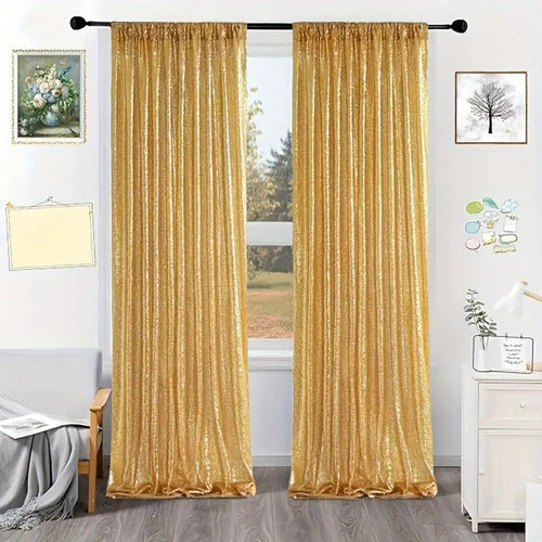 Luxurious Shimmering Window Drapes
