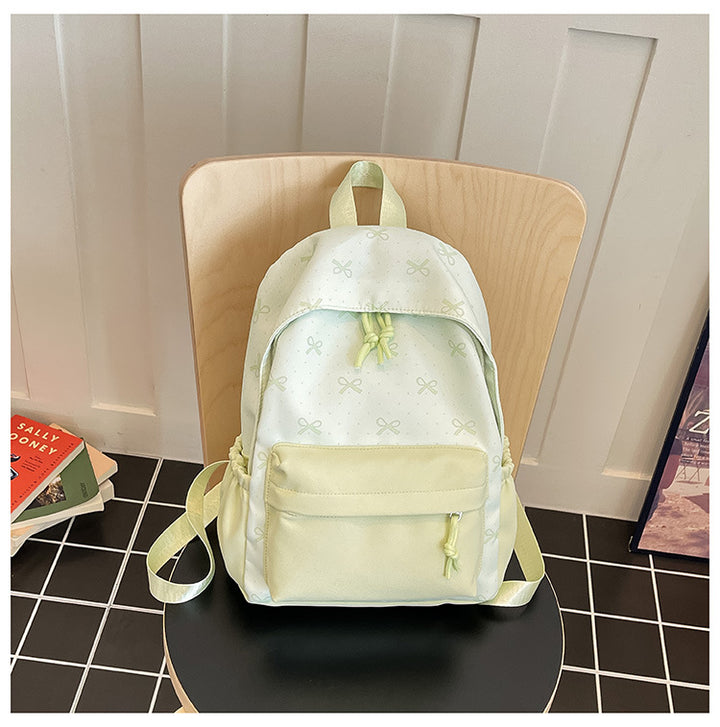 Cute everyday backpack with embroidered bows Bowlift