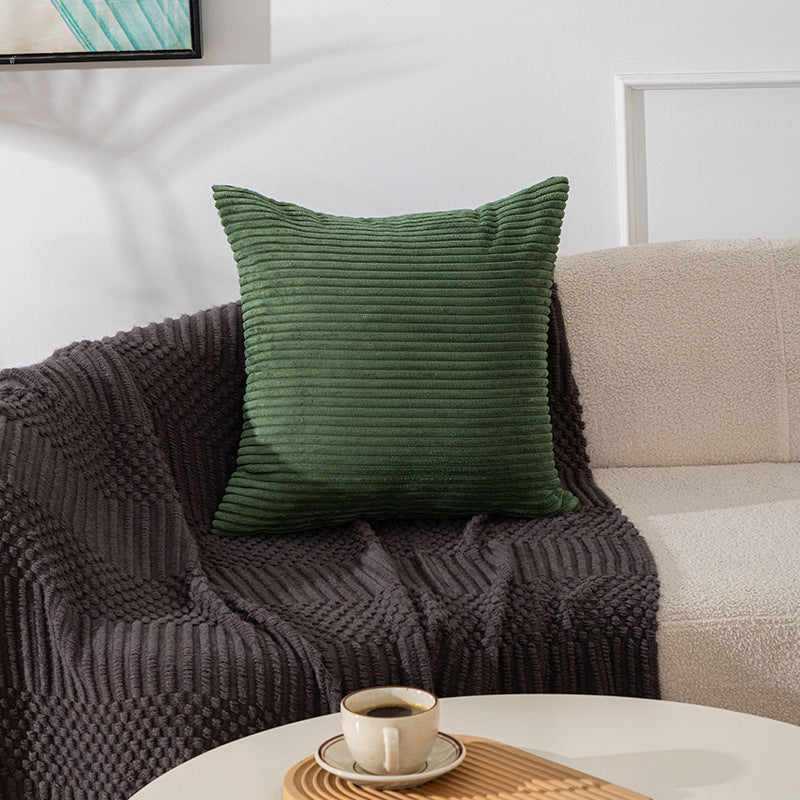 Textured Ribbed Decorative Pillow