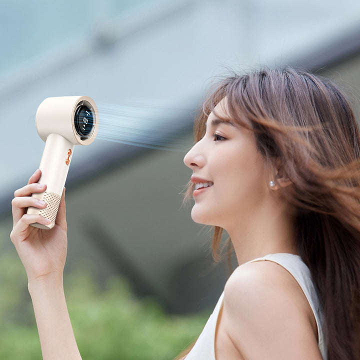 Unisex Smart Touchscreen Handheld Wind Control Fan Bowlift