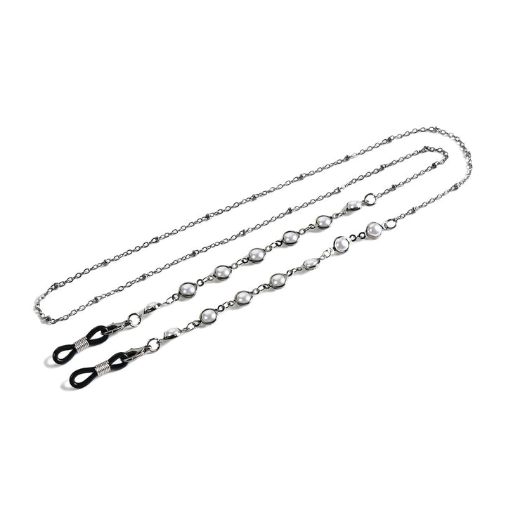 Elegant Pearl-Linked Eyewear Chain Bowlift
