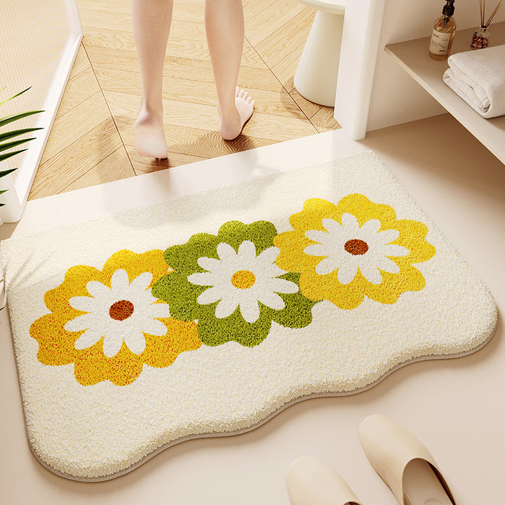 Soft Textured Bathroom Rug Bowlift