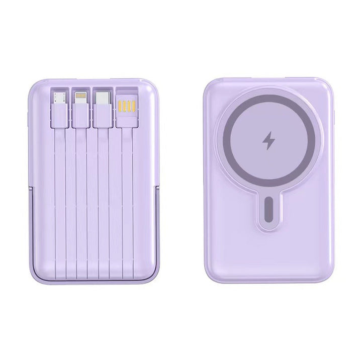 Powerbank with Integrated Wireless Charger and Multifunctional Ports Bowlift