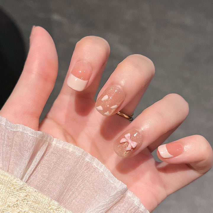 Artistic Nail Design with Cute Bows Bowlift