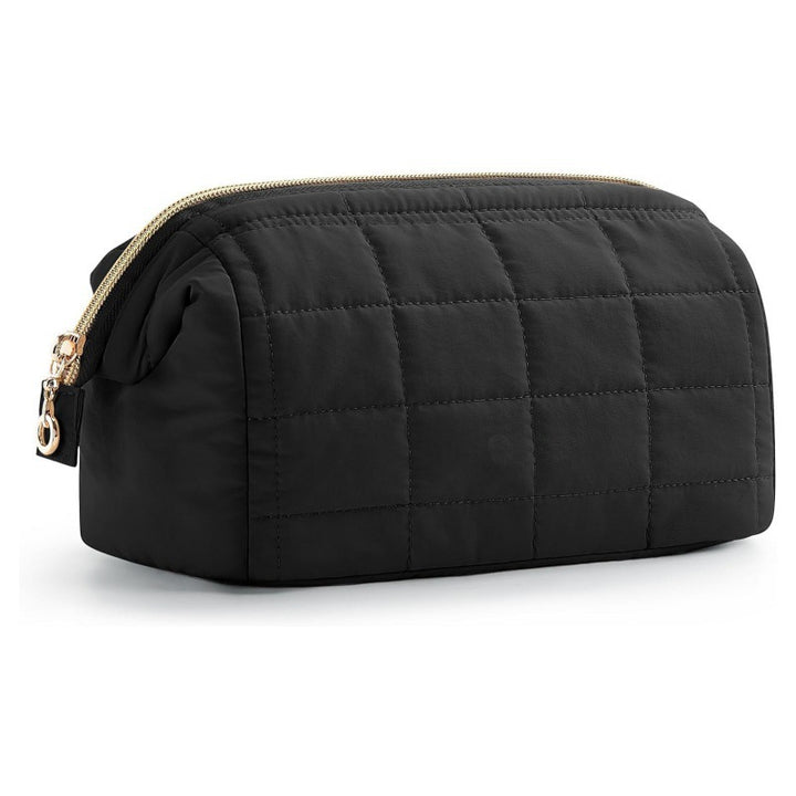 Quilted Cosmetic Organizer Bag Bowlift
