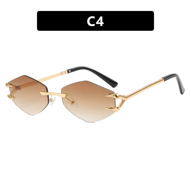 Women's extravagant hexagonal sunglasses with innovative frame and UV protection Bowlift