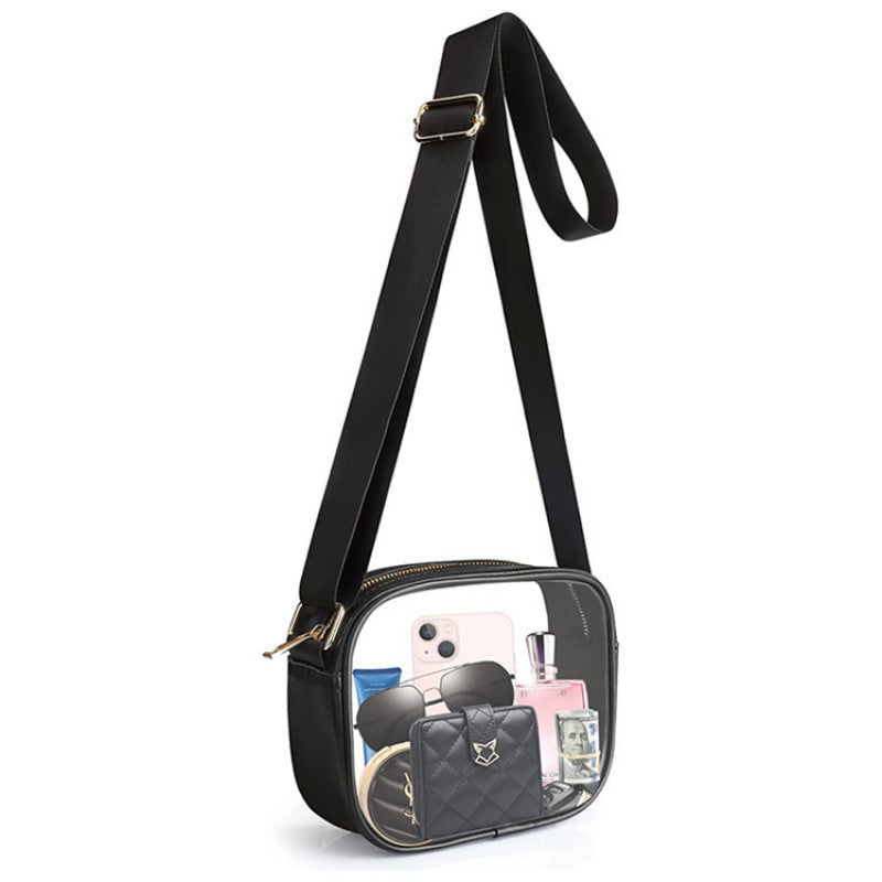 Practical shoulder bag with transparent inserts Bowlift