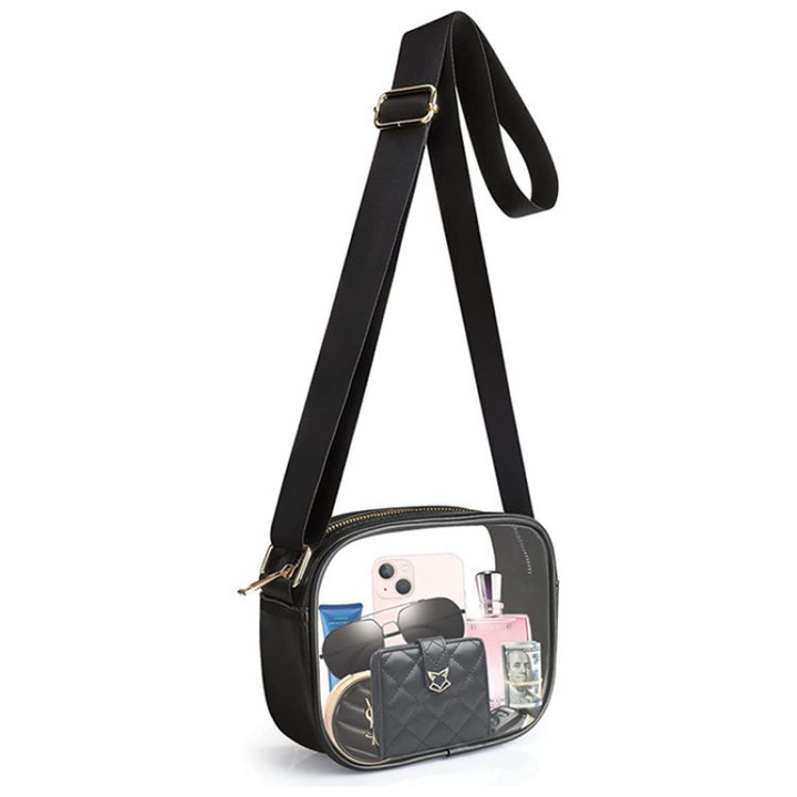 Practical shoulder bag with transparent inserts Bowlift