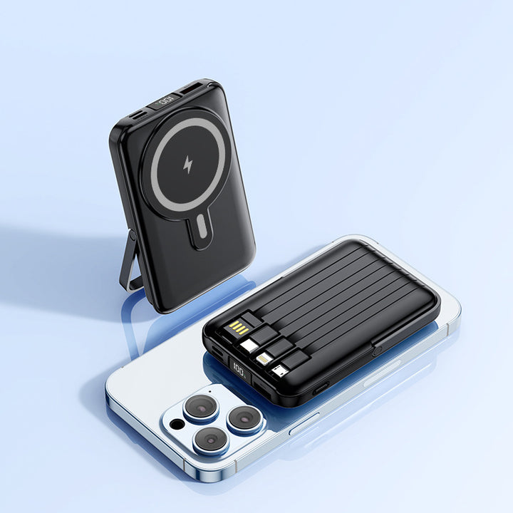 Portable power bank with Magsafe technology by Bowlift