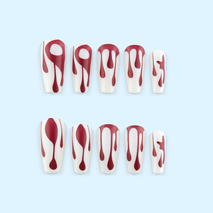 Creative drop design artificial nails Bowlift