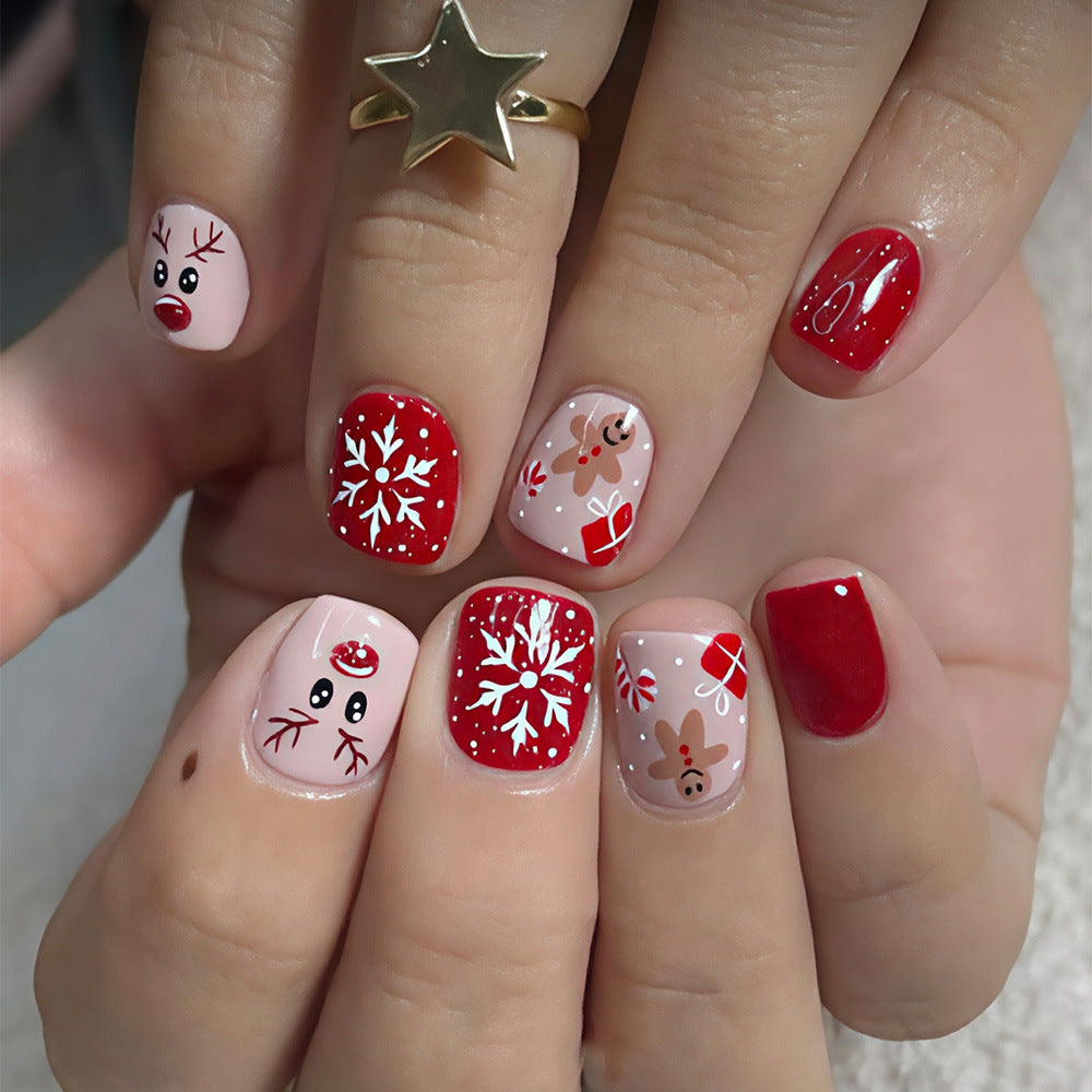 Festive Themed Press-On Nail Art Set Bowlift 1788858489