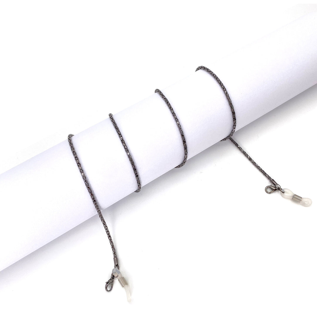 Chic Crystal-Accented Eyewear Chain Bowlift