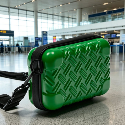 Unisex Textured Hard Shell Crossbody Bag Bowlift